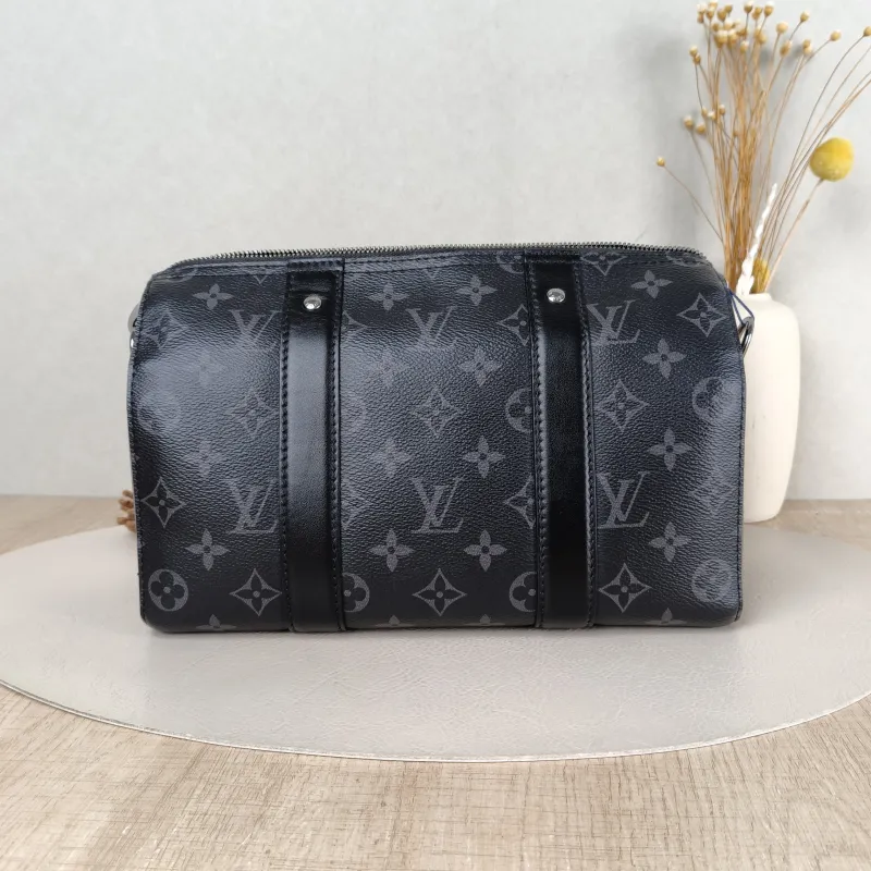 Louis Vuitton Crossbody Bag City Keepall Black PVC Medium 27 × 13 × 17 cm — cover view 2 of 5