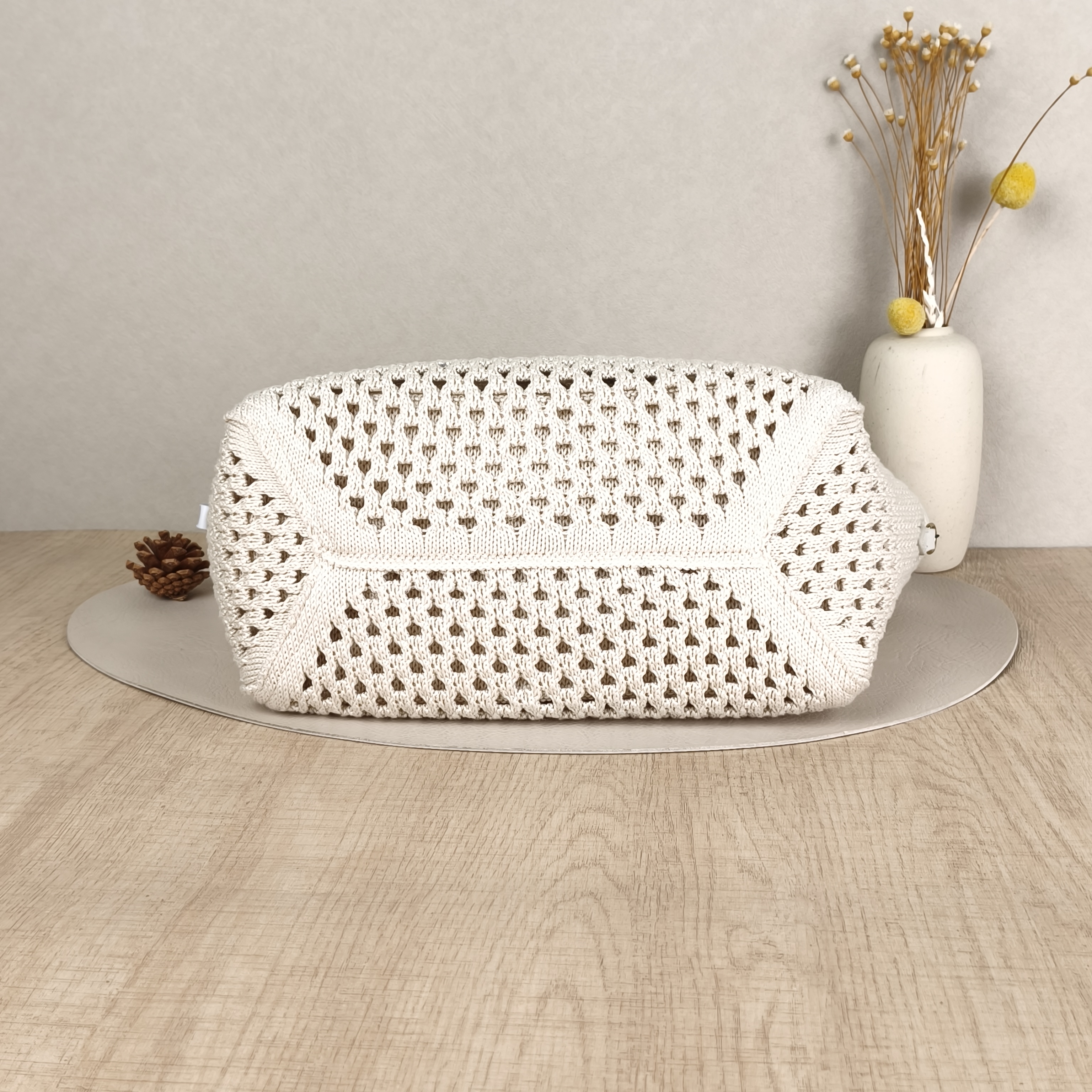 Miumiu Shoulder Bag IVY Tote Shopping Tote Beige Woven Small26 × 13 × 26 cm — cover view 2 of 9