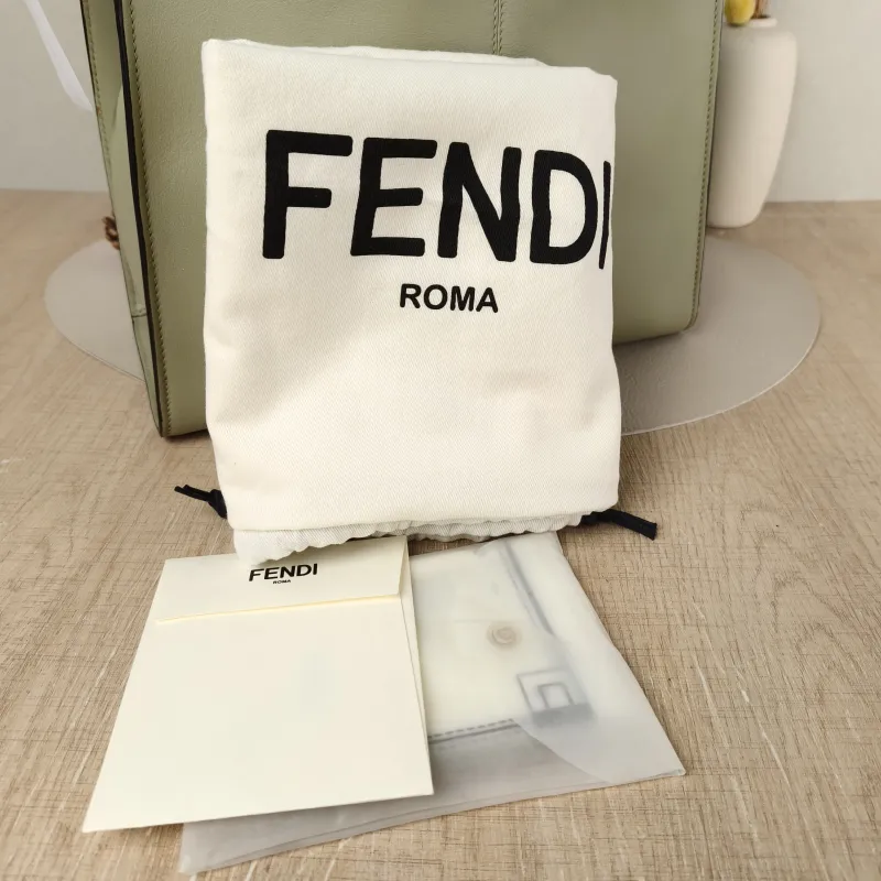 FENDI Shoulder Bag Peekaboo X-Lite Calfskin Medium 30 × 15 × 25 cm — detail view 1 of 11