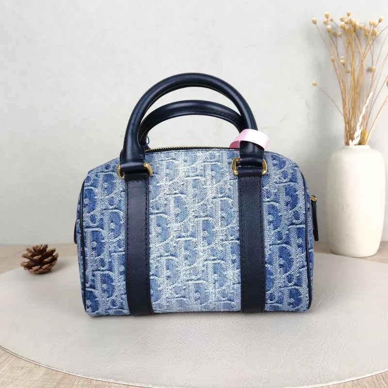 DIOR Crossbody Bag Groove 20 Top Handle Bag Blue Small 20.5 × 12 × 13.5 cm — cover view 2 of 5
