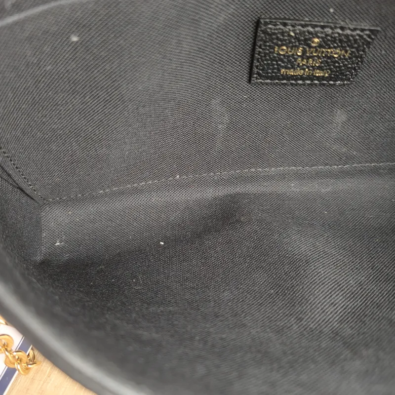 Louis Vuitton Crossbody Bag Pochette Félicie Black Calfskin Small 21 × 3 × 12 cm — detail view 3 of 14