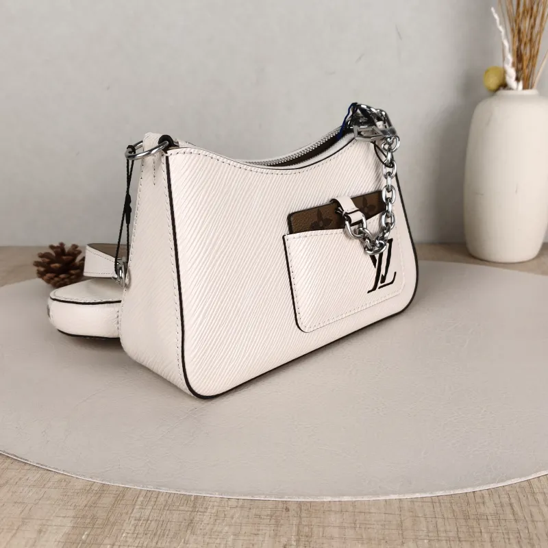 Louis Vuitton Shoulder Bag MARELLINI White Epi Embossed Calfskin Mini 19 × 6.5 × 13.5 cm — cover view 3 of 5