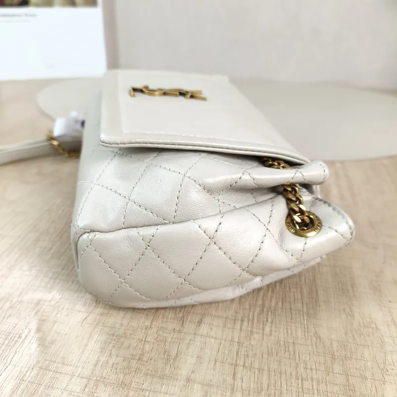 SAINT LAURENT Crossbody Bag NOLITA White SL ambskinmini18 × 6 × 13 cm — detail view 2 of 12