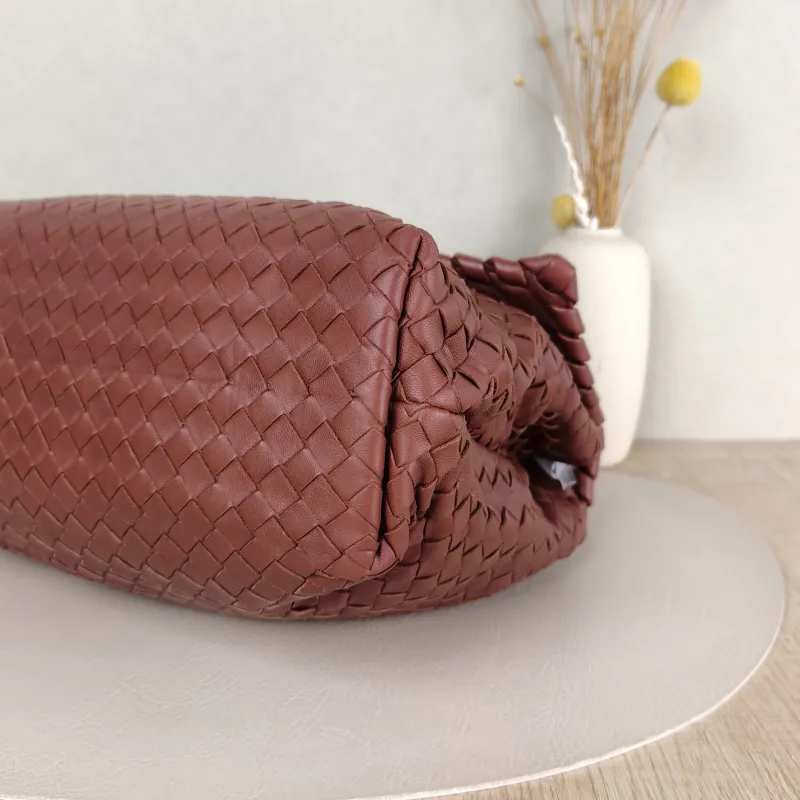 Bottega Veneta Shoulder Bag Olimpia Brown Lambskin One Size29 × 10.5 × 20 cm — detail view 1 of 11