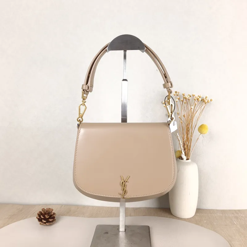 SAINT LAURENT Shoulder Bag VOLTAIRE Shoulder Bag Black Calfskin One Size 21 × 8 × 17.5 cm