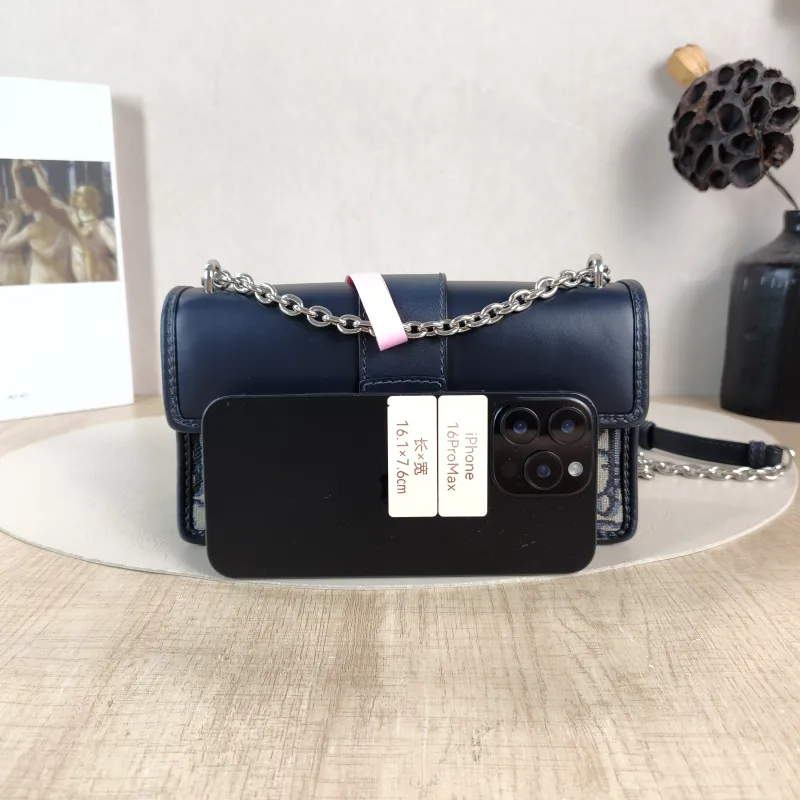 DIOR Crossbody Bag 30 Montaigne East-West 30 Blue Canvas， Small 21 × 6 × 12 cm — cover view 2 of 6
