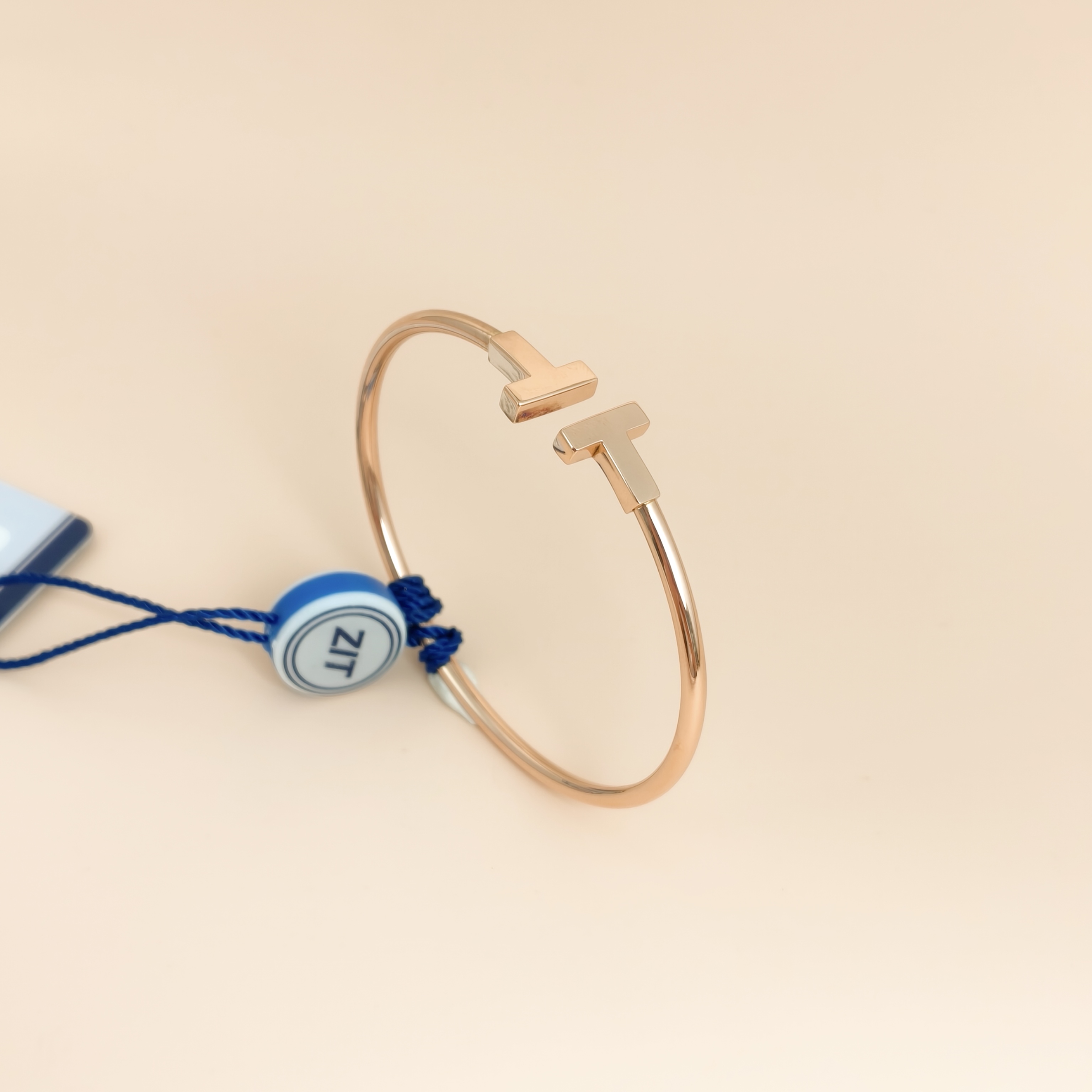 Tiffany&Co. Bangle T Collection T Rose Gold Gold18KR ose Gold Large15.4 — cover view 8 of 8