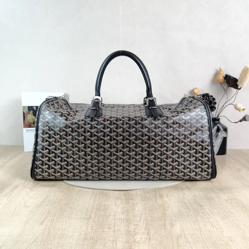 GOYARD Top Handle Bag Croisiere Black PVC One Size 53 × 25 × 25 cm — cover view 5 of 5