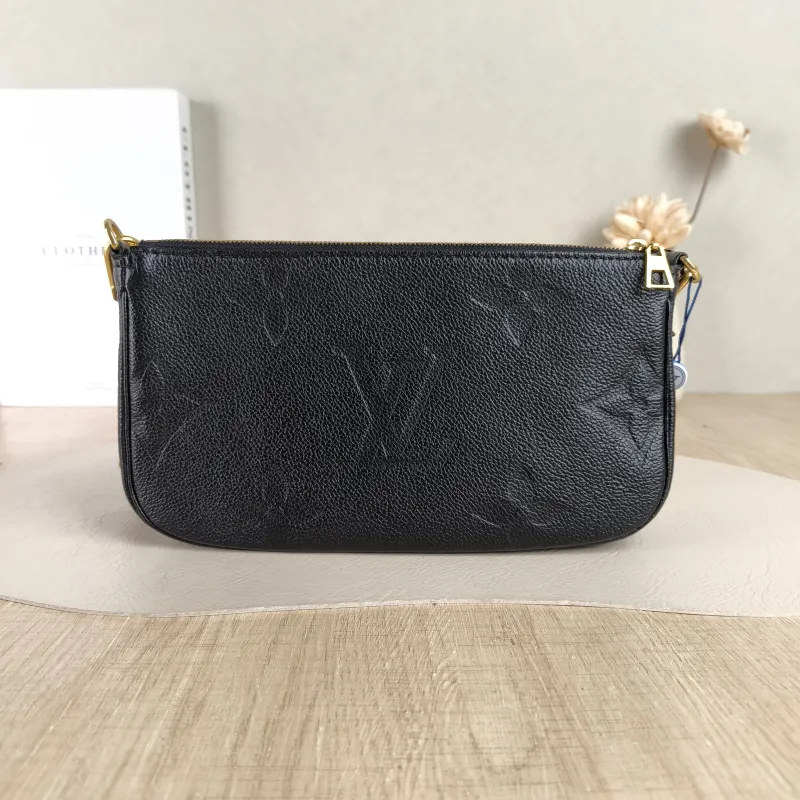 Louis Vuitton Crossbody Bag Multi Pochette Accessoires Black Calfskin Small25 × 4.5 × 14.5 cm — cover view 3 of 5