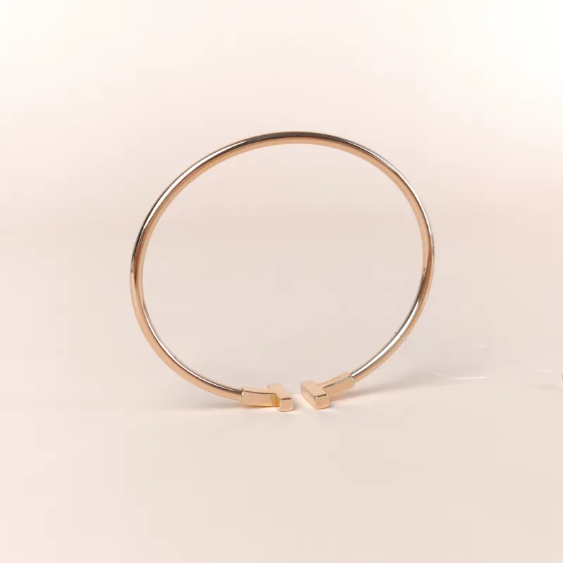 Tiffany&Co. Bangle T Collection T Rose Gold 18KR ose Gold One Size 16.4cm — cover view 2 of 6