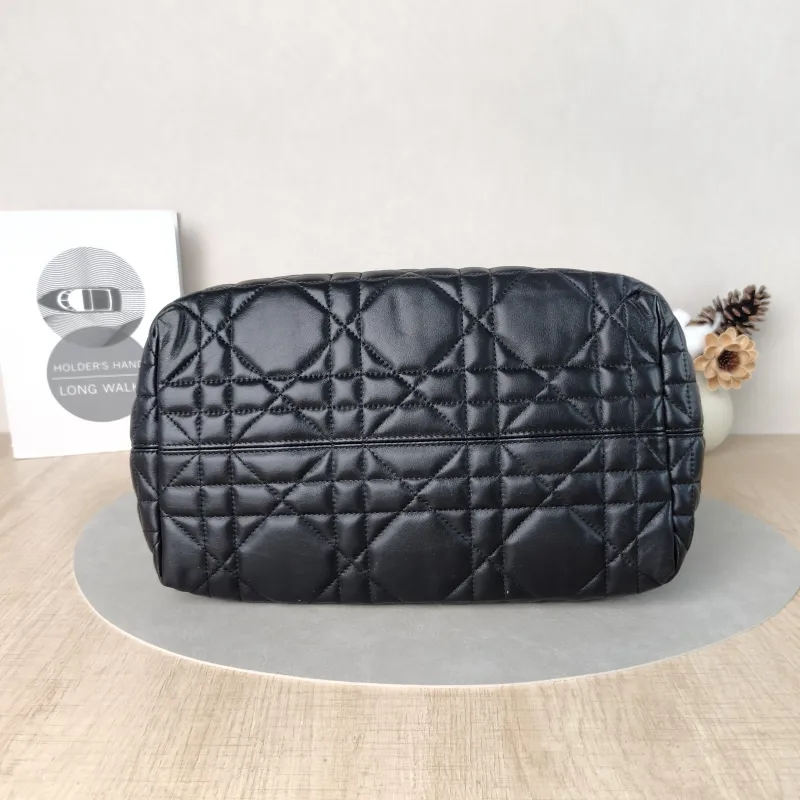 DIOR Top Handle Bag TOUJOURS Black Calfskin Medium28.5 × 17 × 21.5 cm — cover view 3 of 5