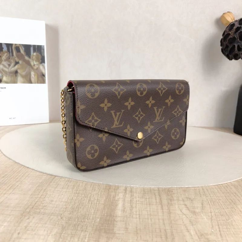Louis Vuitton Crossbody Bag Pochette Félicie Monogram PVC Small 21 × 3 × 12 cm — cover view 3 of 6