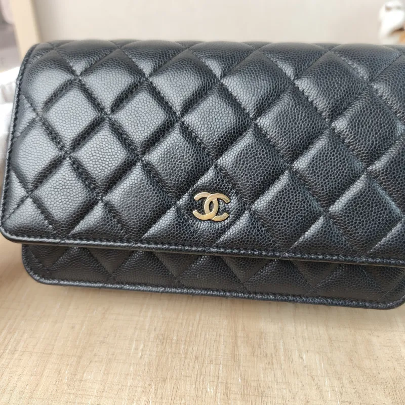 Chanel Crossbody Bag Classic Flap WOC CF WOCWOC Bag Black Grained Calfskin Mini 19.2 × 3.5 × 12.3 cm 29 — detail view 2 of 13