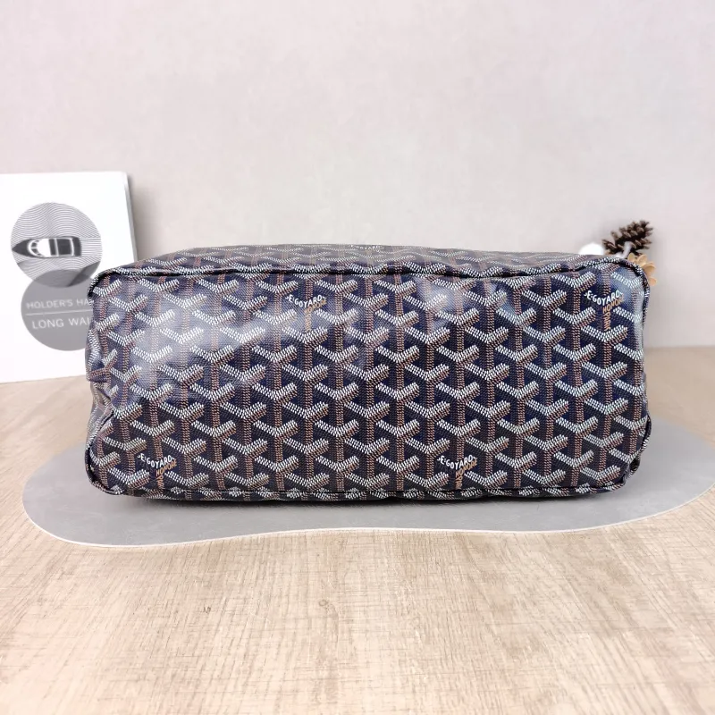 GOYARD Shoulder Bag Boheme Hobo​ Blue PVC Small 43 × 14 × 27 cm — cover view 5 of 6