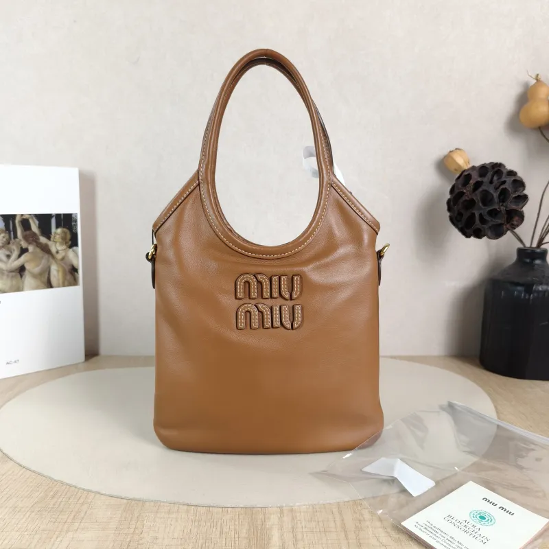 Miumiu Shoulder Bag IVY Tote Shopping Tote CC alfskin Mini 20*24 — cover view 3 of 6