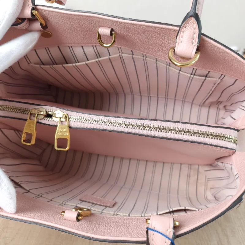 Louis Vuitton Top Handle Bag Montaigne Pink Calfskin BB29 × 13 × 20 cm — detail view 9 of 14