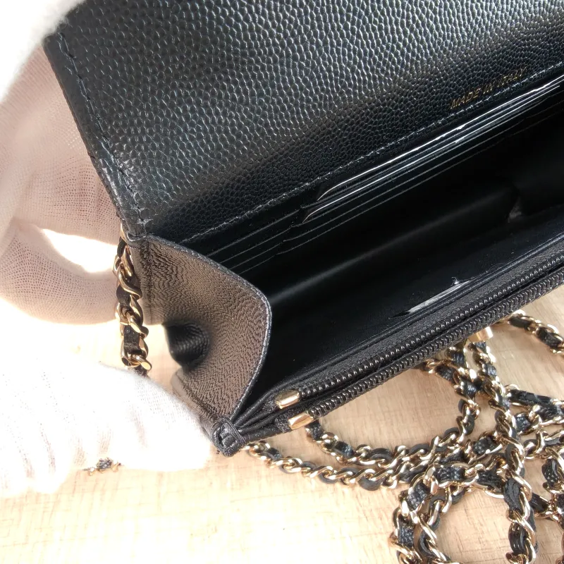 Chanel Backpack Backpack Black Grained Calfskin One Size 18.2 × 5 × 14 cm — detail view 1 of 12