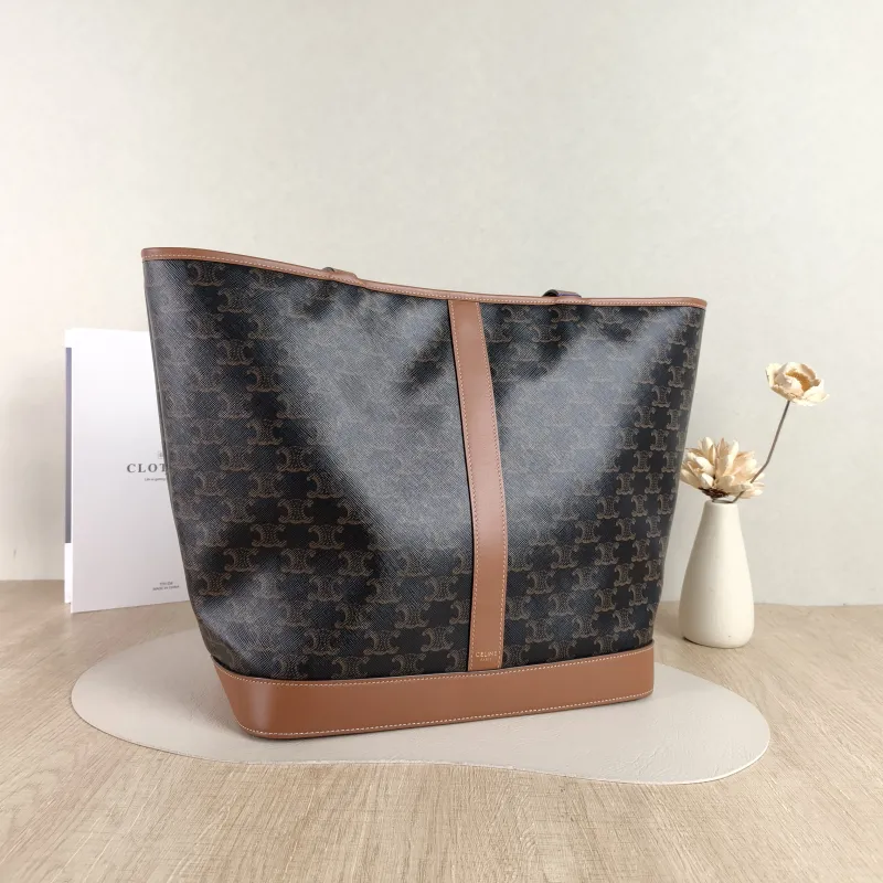 CELINE Shoulder Bag Cabas Tote Bag Monogram PVC Medium 31.5 × 16 × 31.5 cm — cover view 3 of 4
