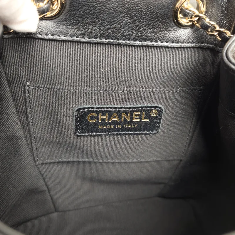 Chanel Backpack Duma Black Lambskin Small18 × 9.5 × 19 cm — detail view 13 of 13