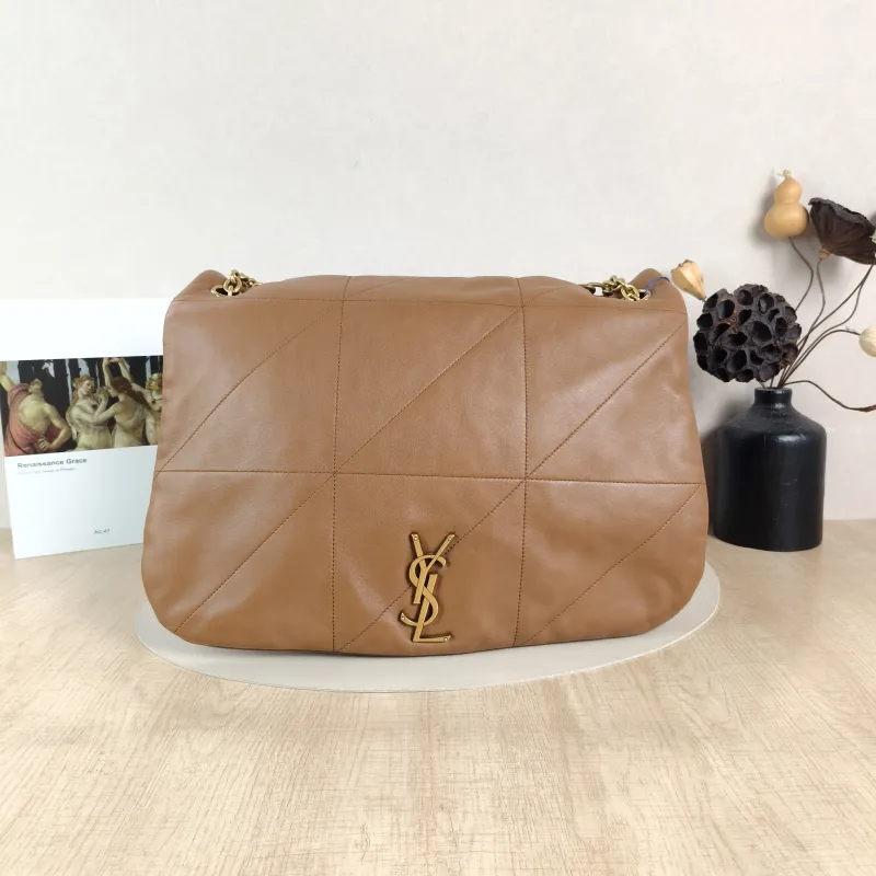 SAINT LAURENT Crossbody Bag Jamie 4.3 Chain Bag Brown Lambskin Large43 × 9 × 29 cm