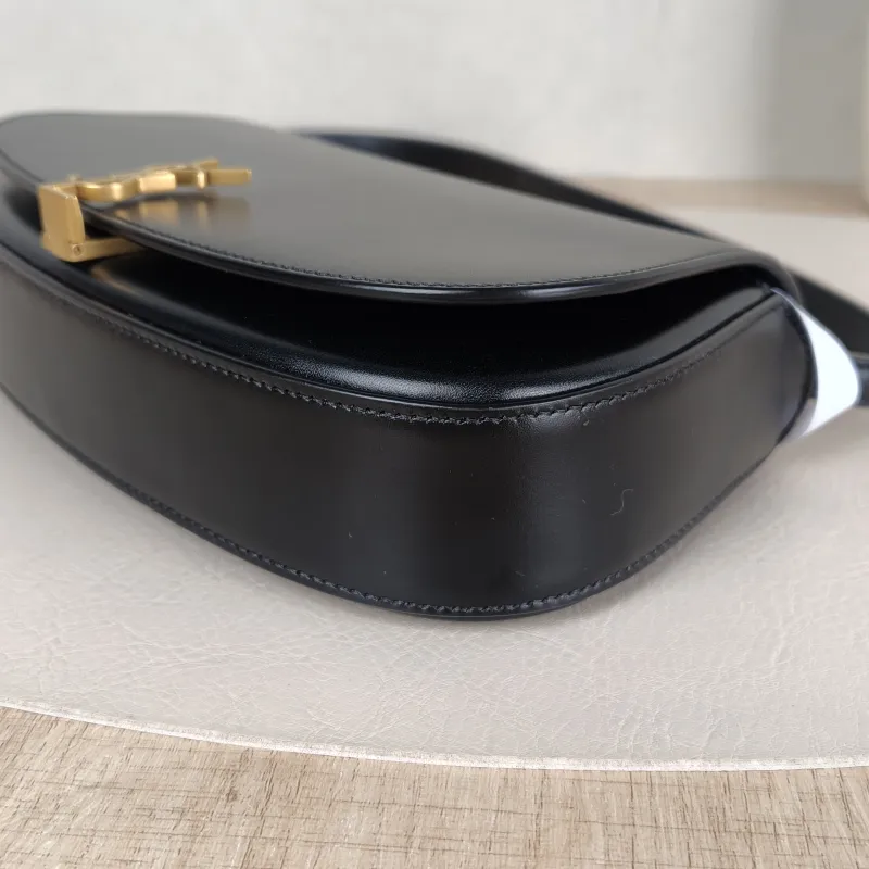 SAINT LAURENT Shoulder Bag VOLTAIRE Black Calfskin Mini 21 × 4.5 × 11 cm — detail view 7 of 13