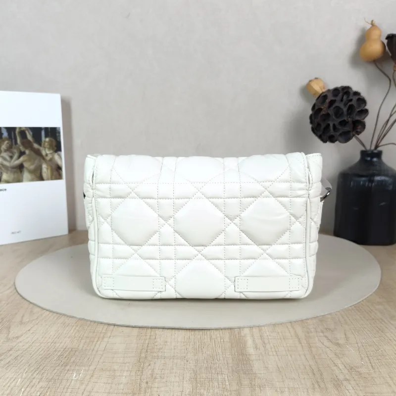 DIOR Crossbody Bag camp Messenger Bag White Calfskin Small 23 × 8 × 15 cm — cover view 5 of 5