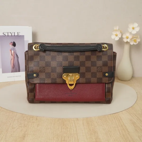 Louis Vuitton vavin Medium Damier Ebenepvc · 25 × 9.5 × 17 cm