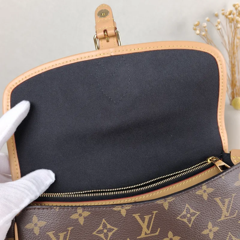 Louis Vuitton Crossbody Bag Diane Baguette Bag Shoulder Strap PVC Small 24 × 9 × 15 cm — detail view 14 of 15