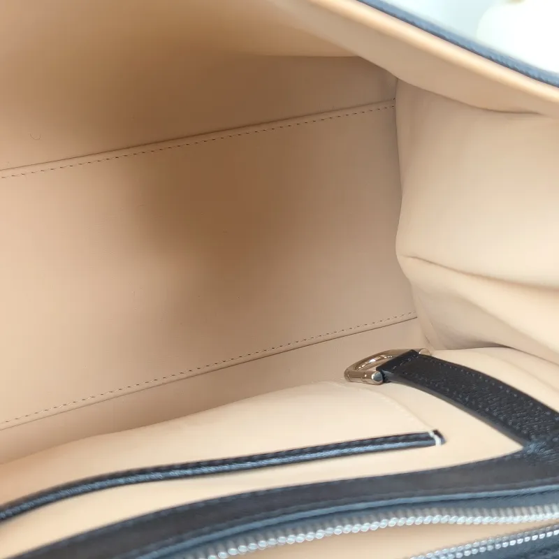 DELVAUX Top Handle Bag Brillant Black Calfskin Medium 29 × 15 × 22 cm — detail view 11 of 13
