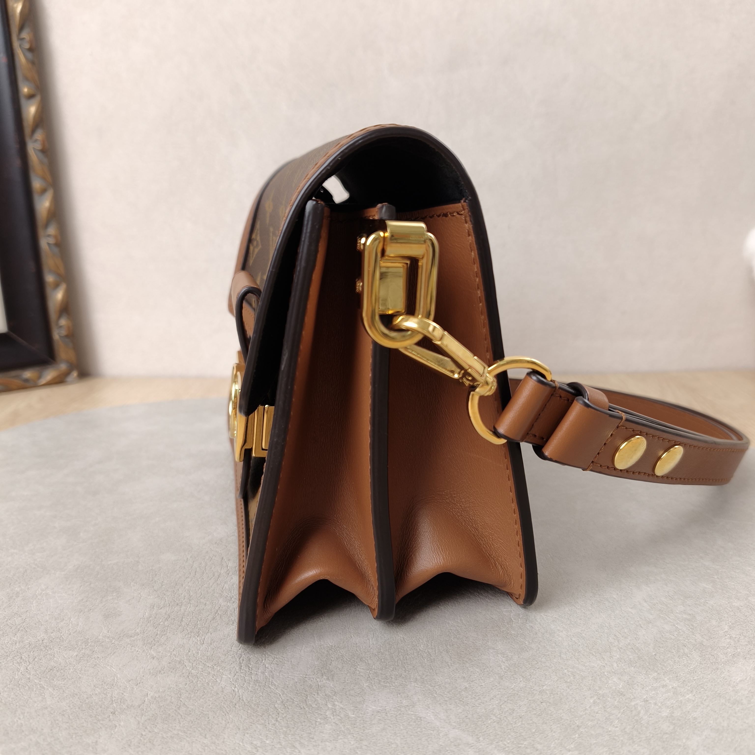 Louis Vuitton Crossbody Bag Dauphine Monogram PV Cmini20 × 9 × 15 cm — cover view 10 of 10
