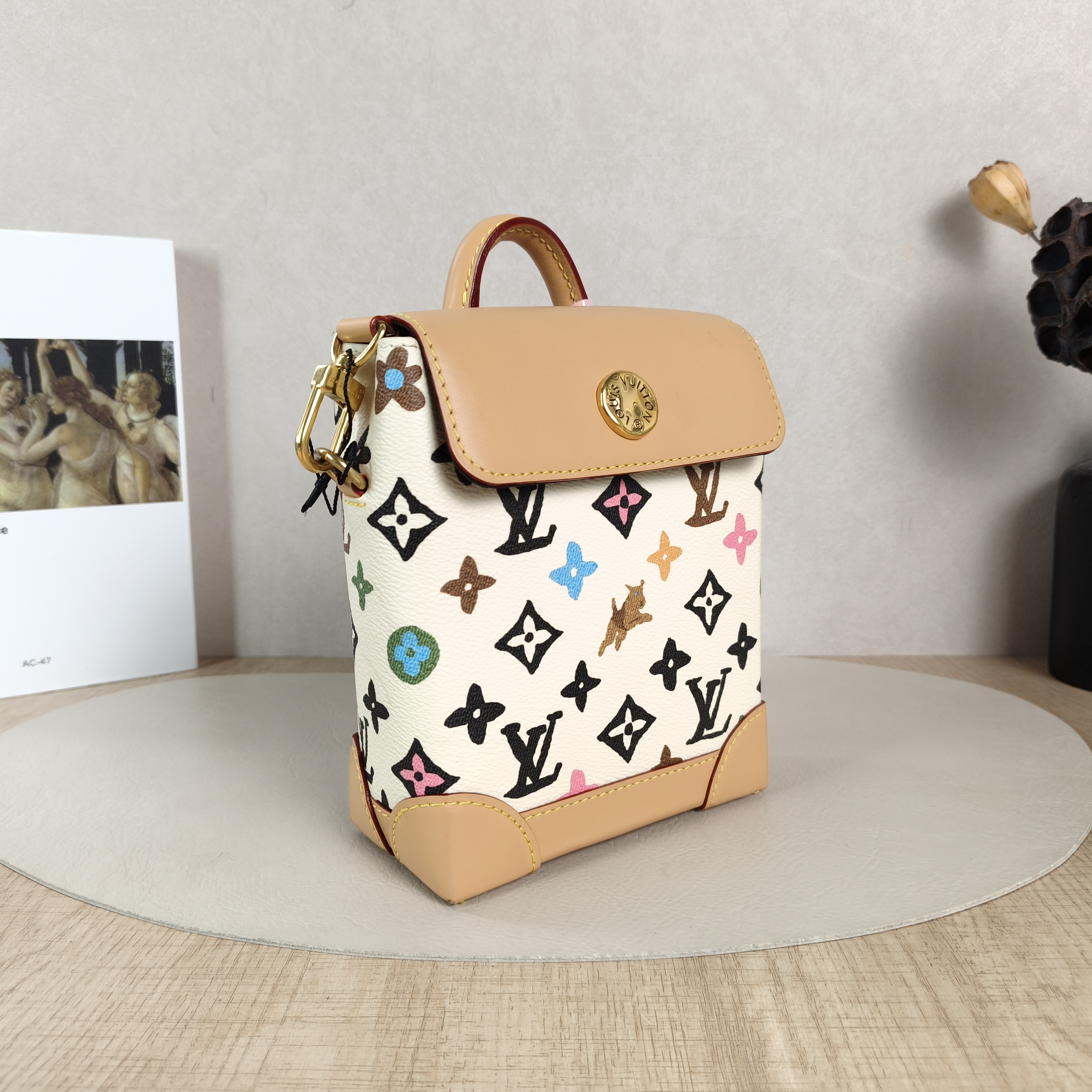 Louis Vuitton Crossbody Bag Nano Steamer Shoulder Bag Tyler Yellow PV Cnano15 × 7 × 18 cm — cover view 2 of 5