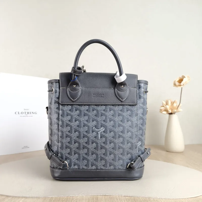 GOYARD Crossbody Bag ALPIN Backpack Grey PVC Mini 19 × 9.5 × 23 cm — cover view 5 of 5