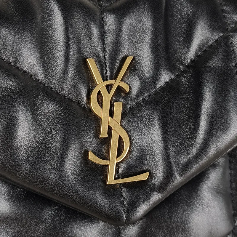 SAINT LAURENT Crossbody Bag LOULOU PUFFER Mini 23 × 8.5 × 15.5 cm — detail view 3 of 10