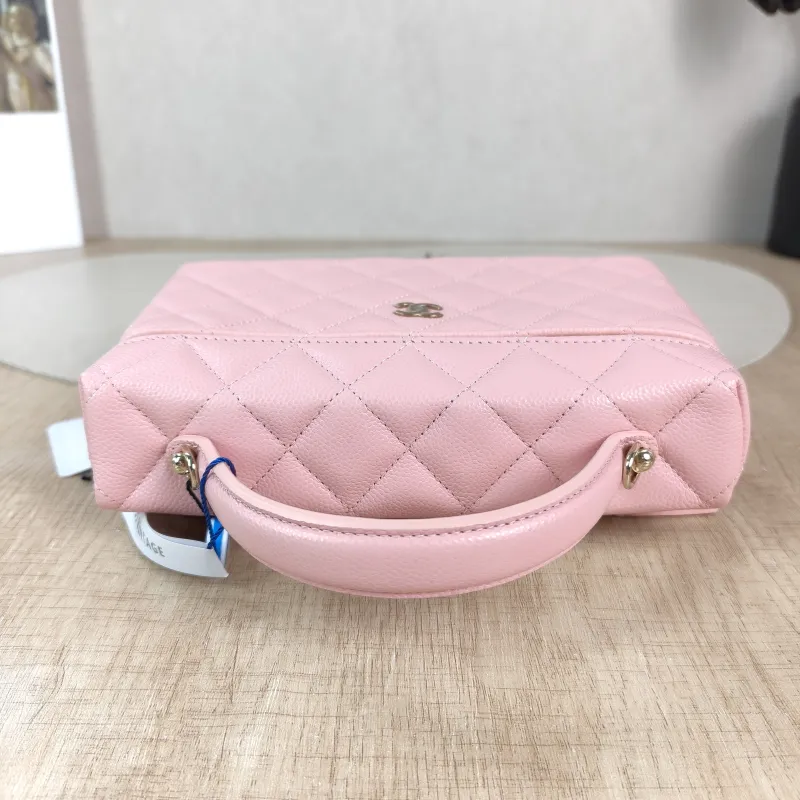 Chanel Crossbody Bag lp Box Bag Top Handle Crossbody Bag Pink Grained Calfskin 19 × 5 × 12 cm — detail view 2 of 13