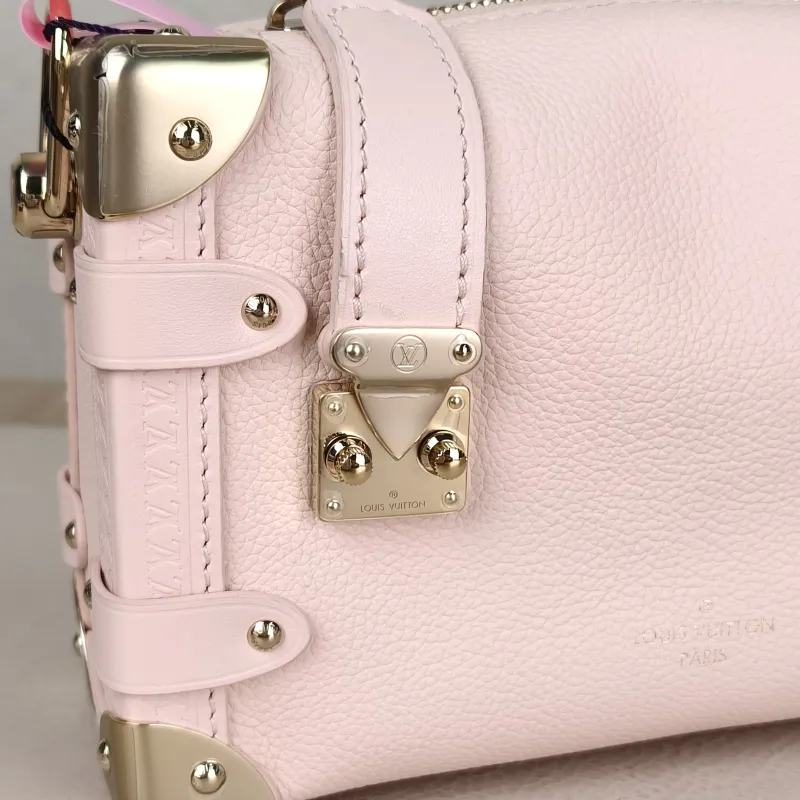 Louis Vuitton Crossbody Bag Side Trunk Box Pink Calfskin Small 18 × 8 × 12.5 cm — detail view 2 of 11