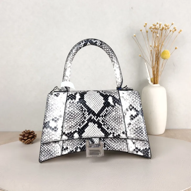 BALENCIAGA Crossbody Bag Hourglass Hourglass Bag Colorblock Embossed Calfskin Small23 × 10 × 14 cm