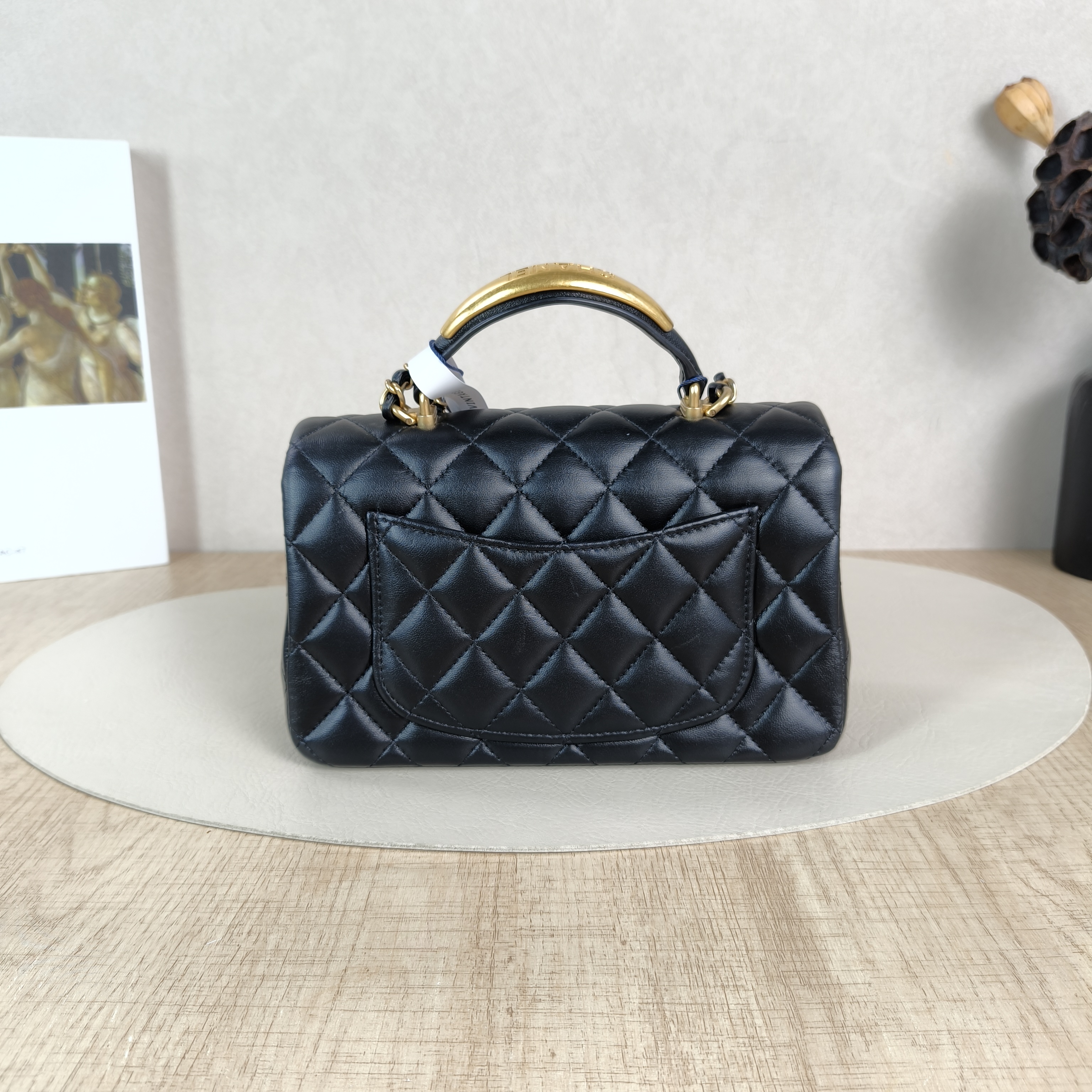 Chanel Crossbody Bag mini Black Lambskin mini20 × 6 × 12 cm — cover view 5 of 5