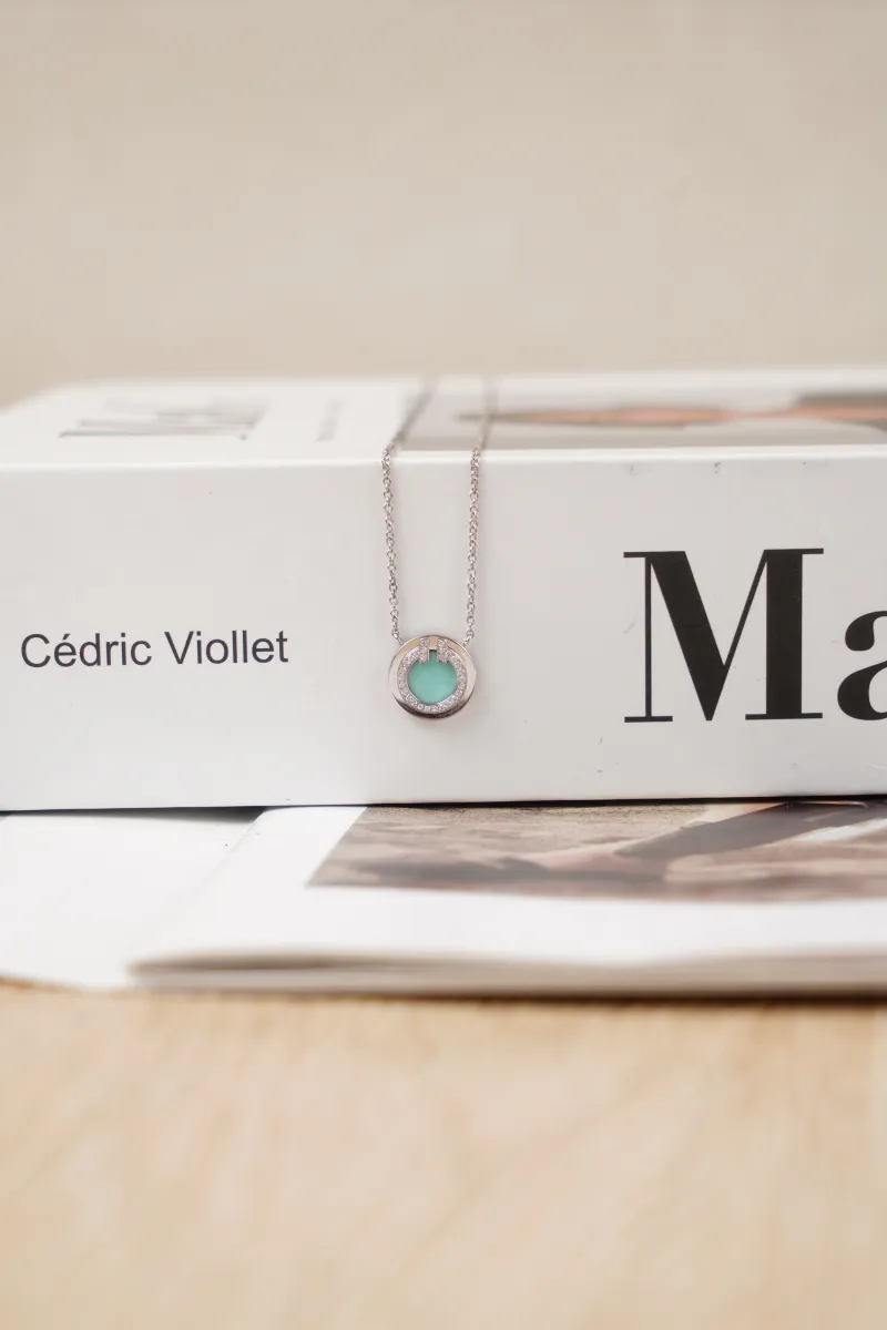 Tiffany&Co. TC ollection Necklace Small Diamond 18k White Gold · Dust Bag · Box · 44㎝ · 8.5㎜ — detail view 7 of 9