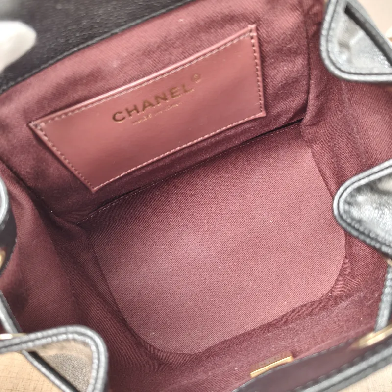 Chanel Backpackaffinity Backpack Black Calfskin Small20 × 14 × 22 cm — detail view 12 of 14