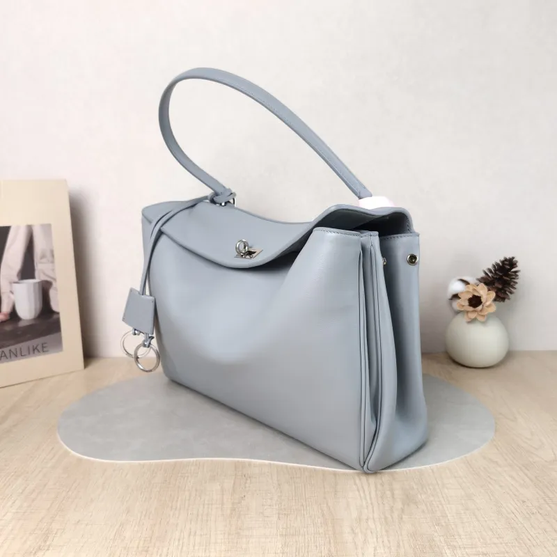 BALENCIAGA Crossbody Bag RODEO Blue Calfskin Medium 35 × 11 × 23.5 cm — cover view 2 of 6