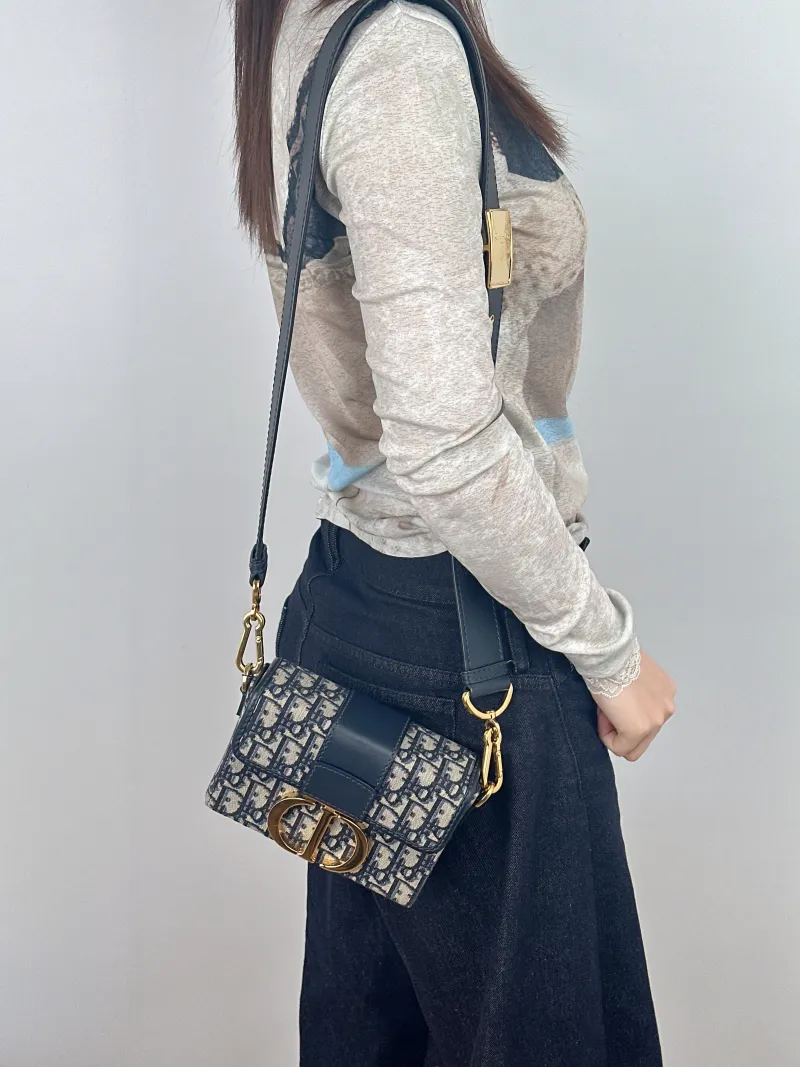 DIOR Crossbody Bag30Montaigne 30 Box Box Blue Canvasmini17.5 × 5 × 11.5 cm — on-model view 2 of 2
