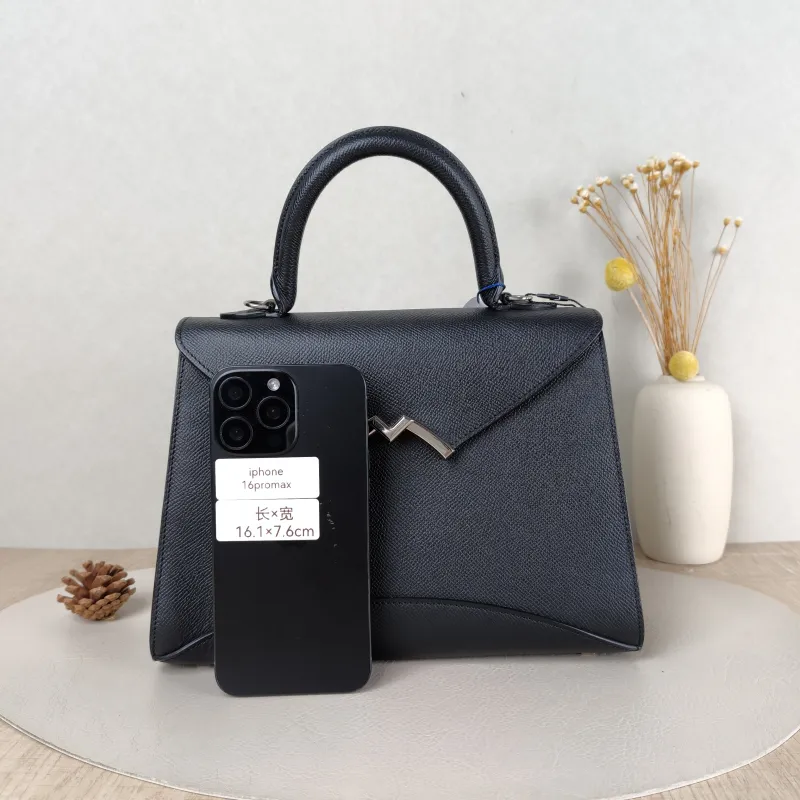Moynat Crossbody Bag Crossbody Bag Black Calfskin 25.5 × 8 × 18.5 cm — cover view 4 of 5