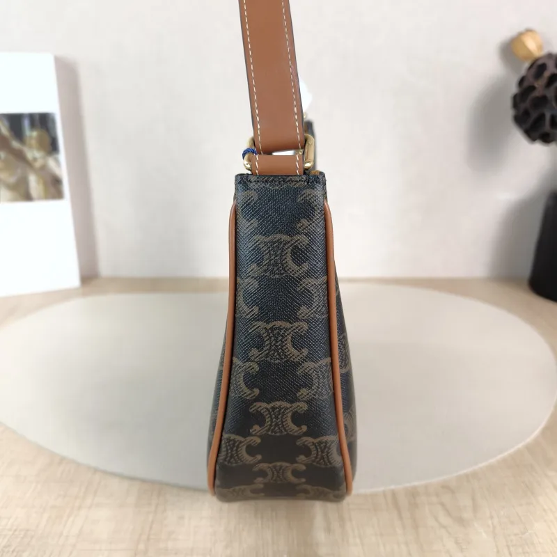 CELINE Shoulder Bag AVA TRIOMPHE Monogram PVC Medium 22 × 7.5 × 17 cm — detail view 3 of 10