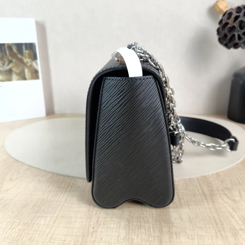 Louis Vuitton Crossbody Bag Twist Black Epi Embossed Calfskin Medium 23 × 9.5 × 17 cm — detail view 3 of 13