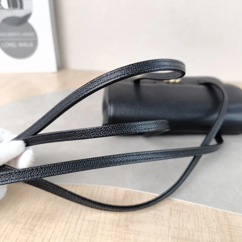 Chanel Crossbody Bag 26p preppy coco Black Grained Calfskin Mini 17 × 5 × 11.5 cm — detail view 1 of 10