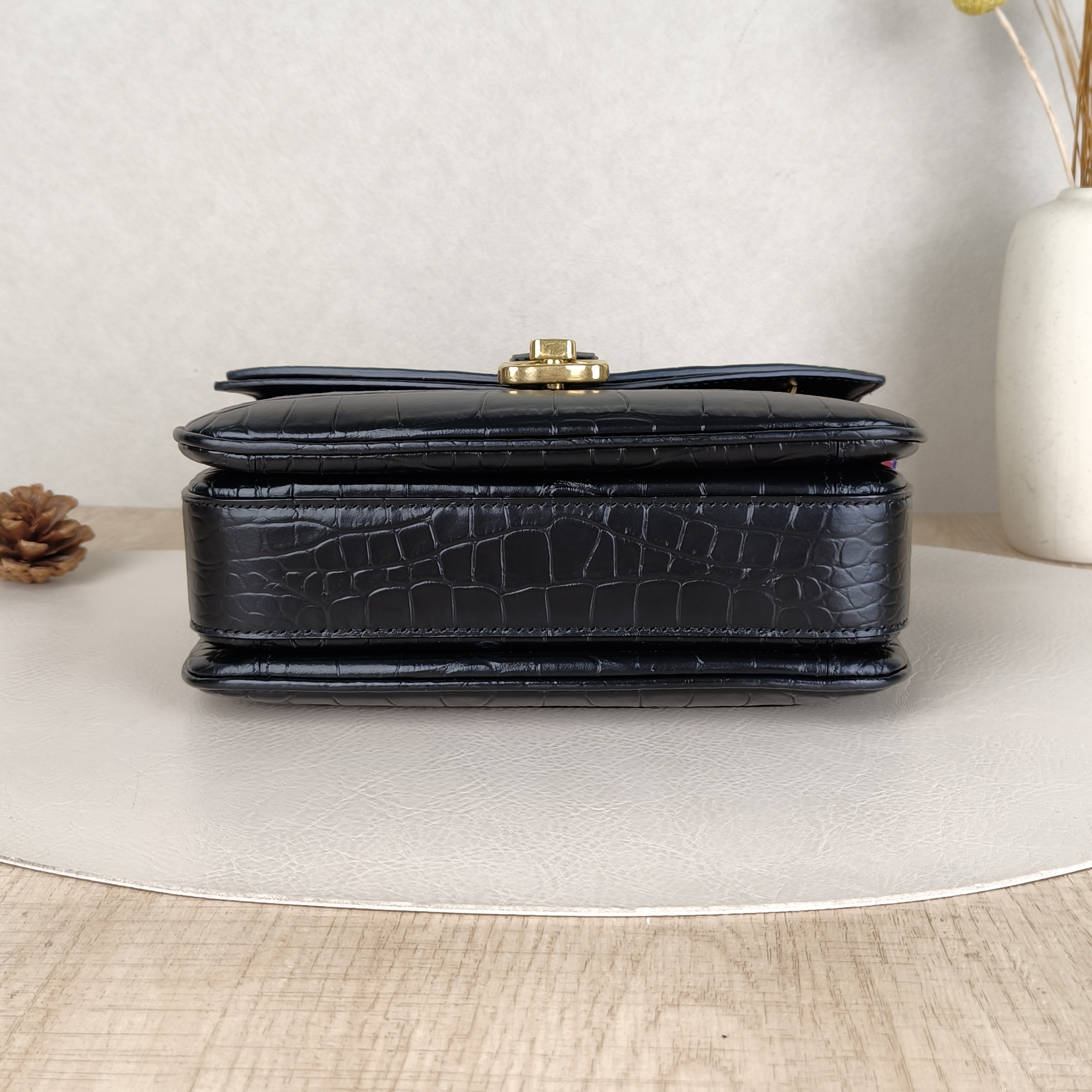 BALENCIAGA Crossbody Baglady flap Collection Crossbody Bag Black Calfskin Small22 × 9.5 × 15 cm — cover view 3 of 5