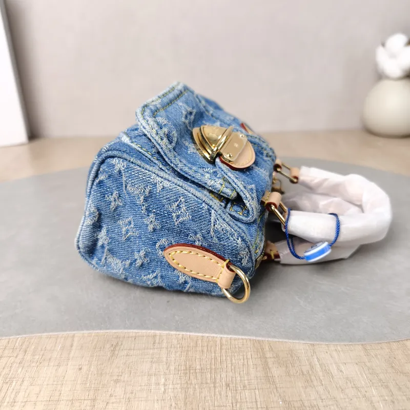 Louis Vuitton Crossbody Bag Speedy Nano Blue Edition nano 16 × 7.5 × 10 cm — detail view 9 of 11