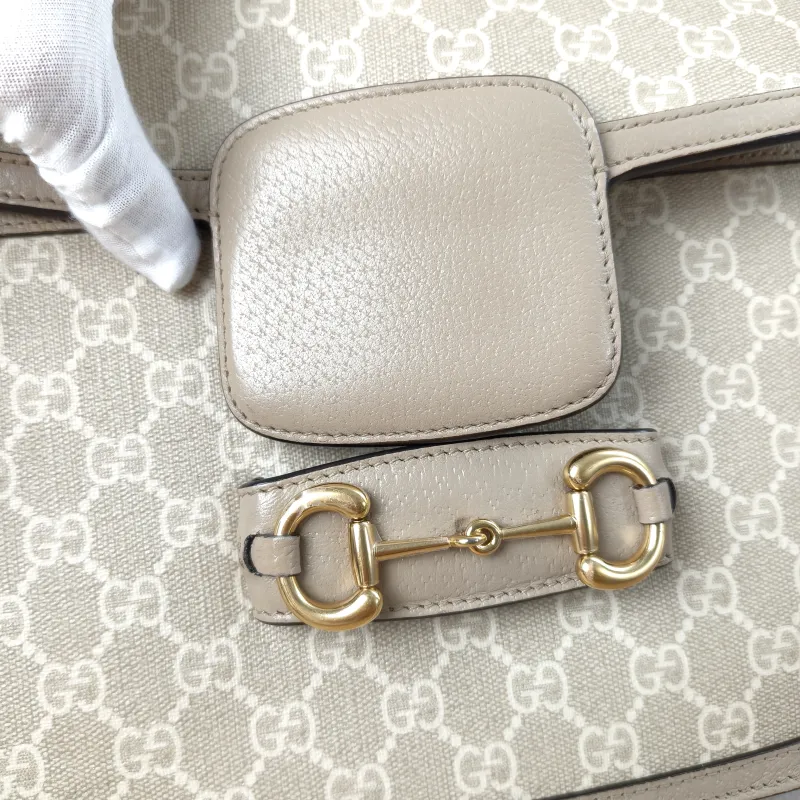 GUCCI Crossbody Bag Horsebit 1955 Horsebit Medium PVC Medium25 × 8 × 18 cm — detail view 9 of 16