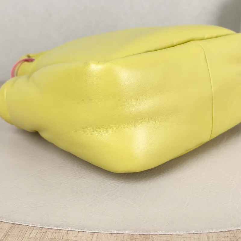 PRADA Top Handle Bag Soft Yellow Lambskin Small 18 × 10 × 15.5 cm — detail view 9 of 12
