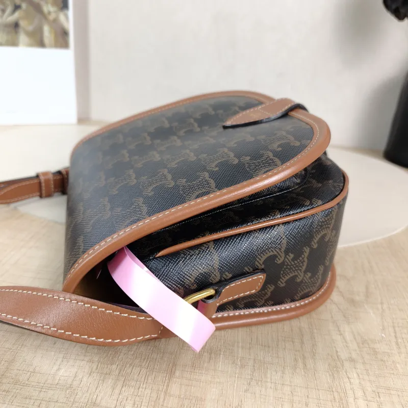 CELINE Crossbody Bag FOLCO Monogram PVC Medium 18.5 × 8 × 17 cm — detail view 1 of 12